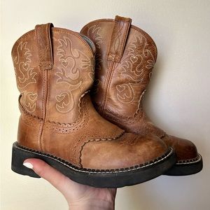 Ariat Fatbaby Cowgirl Boots with Heart Stitching